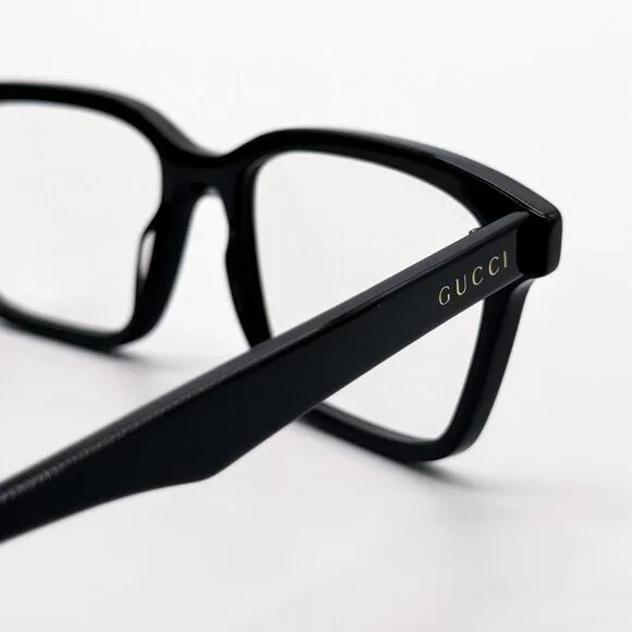 NEW GUCCI EYEGLASSES SQUARE BLACK MEN GUCCI GG0964S 001